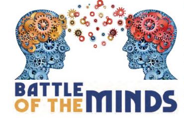 Flyer for "Battle of the Minds," a trivia fundraiser by the Rotary Club of Waynesboro and Waynesboro Volunteer Fire Department. Event held on September 28, 2024. Features details about the trivia competition, prizes, sponsors, and how to register. Text and logos included.